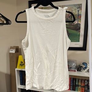 Time and Tru Women's White Tank Top